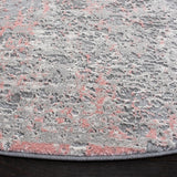 Safavieh Meadow 500 5'-0" x 5'-0" Rug in Grey / Pink