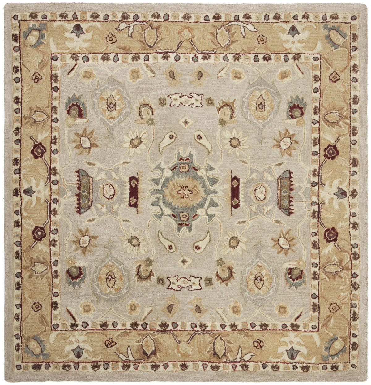 Safavieh Anatolia 6'-0" x 6'-0" Rug in Ivory / Gold