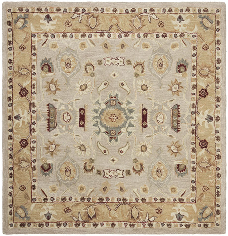 Safavieh Anatolia 6'-0" x 6'-0" Rug in Ivory / Gold