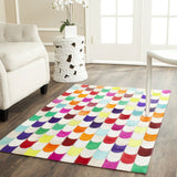 Safavieh Studio Leather 3'-0" x 5'-0" Rug in Ivory / Multi