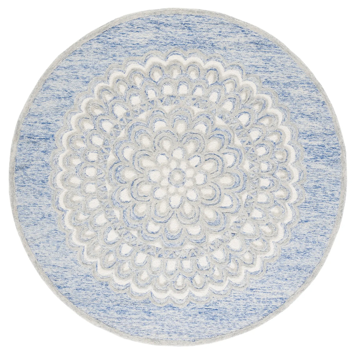Safavieh Metro 6'-0" x 6'-0" Rug in Blue / Ivory