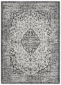 Safavieh Courtyard 4'-0" x 5'-7" Rug in Black / Grey