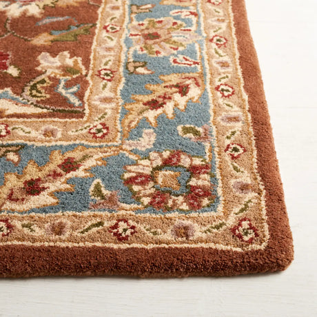 Safavieh Heritage 5'-0" x 8'-0" Rug in Brown / Blue