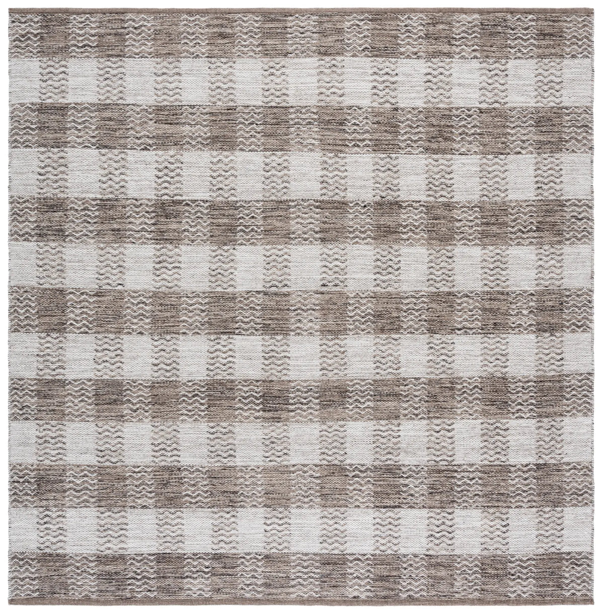 Safavieh Kilim 8'-0" x 8'-0" Rug in Light Grey / Brown
