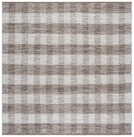 Safavieh Kilim 8'-0" x 8'-0" Rug in Light Grey / Brown