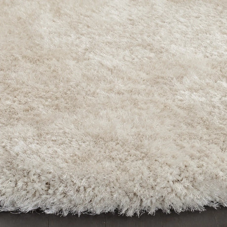 Safavieh Luxe Shag 8'-0" x 8'-0" Rug in Bone