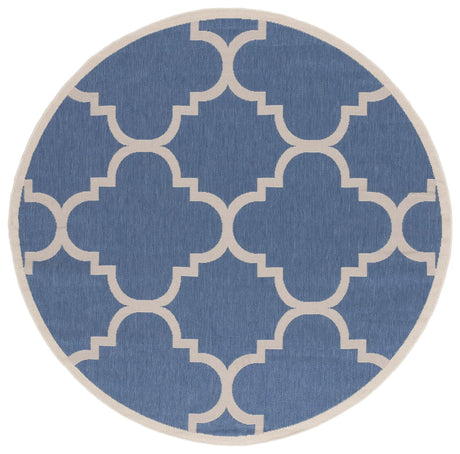 Safavieh Courtyard 5'-3" x 5'-3" Rug in Blue / Beige