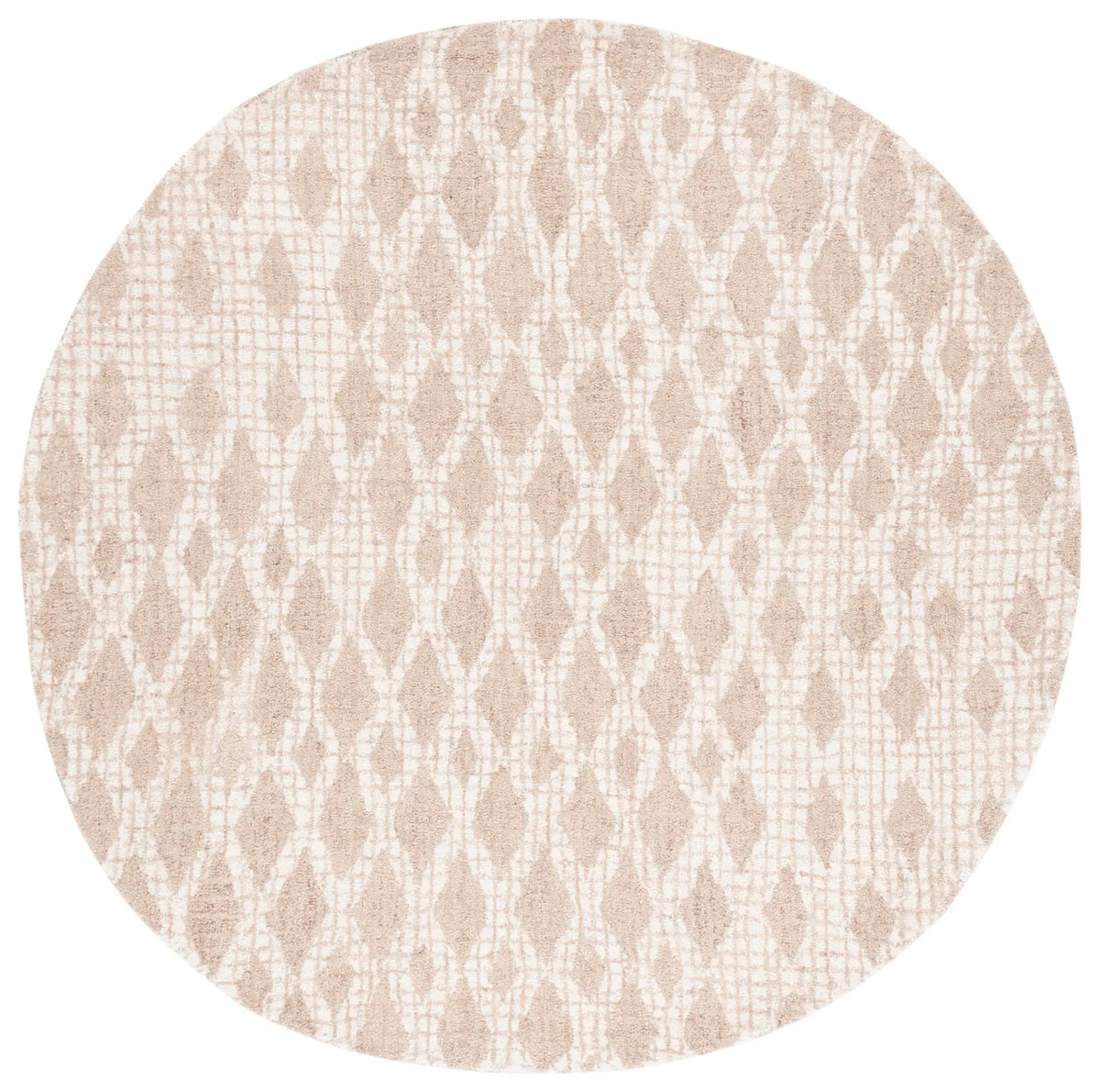 Safavieh Abstract 6'-0" x 6'-0" Rug in Beige / Ivory