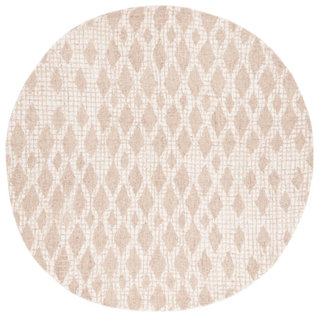Safavieh Abstract 6'-0" x 6'-0" Rug in Beige / Ivory