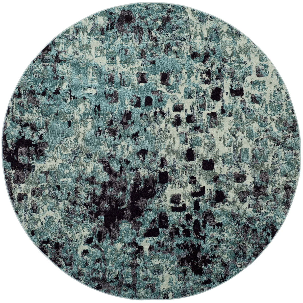 Safavieh Monaco 6'-7" x 6'-7" Rug in Light Blue / Multi