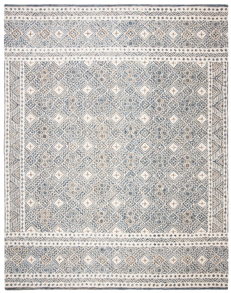 Safavieh Micro-Loop 10'-0" x 14'-0" Rug in Blue / Ivory