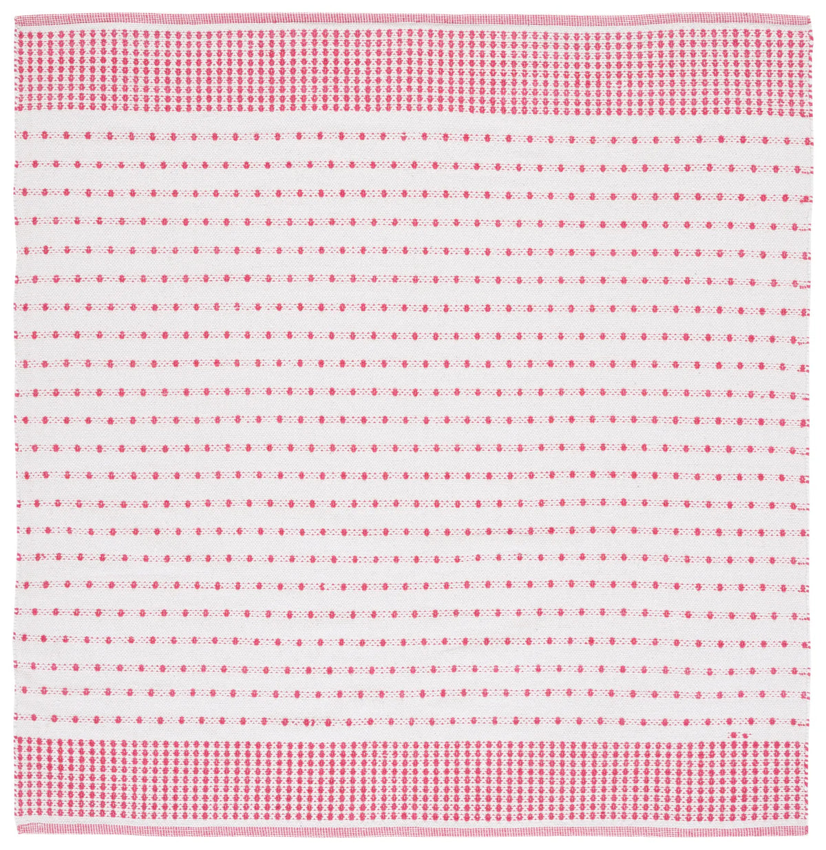 Safavieh Montauk 6'-0" x 6'-0" Rug in Red / Ivory