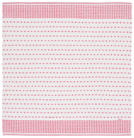 Safavieh Montauk 6'-0" x 6'-0" Rug in Red / Ivory