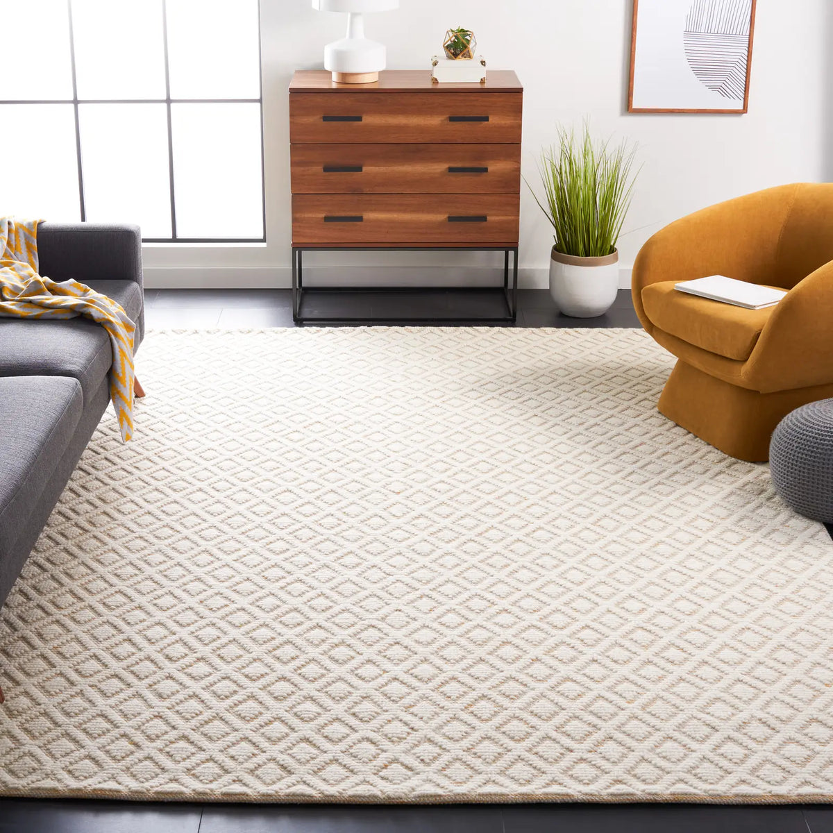 Safavieh Vermont 10'-0" x 14'-0" Rug in Ivory / Gold