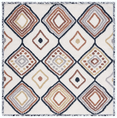 Safavieh Marrakesh 6'-7" x 6'-7" Rug in Ivory / Multi