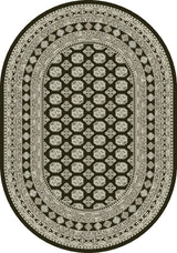 Dynamic Rugs Ancient Garden 57102 Charcoal / Silver Rugs - Oval