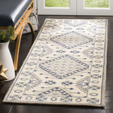 Safavieh Micro-Loop 2'-3" x 7'-0" Rug in Ivory / Blue