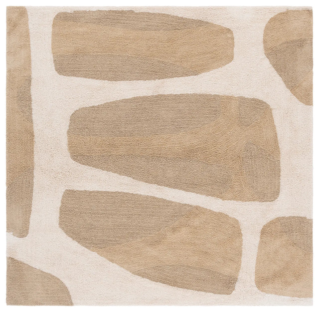 Safavieh Easy Care 6'-0" x 6'-0" Rug in Beige / Ivory