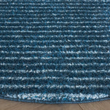 Safavieh Penelope Shag 6'-7" x 6'-7" Rug in Navy / Ivory