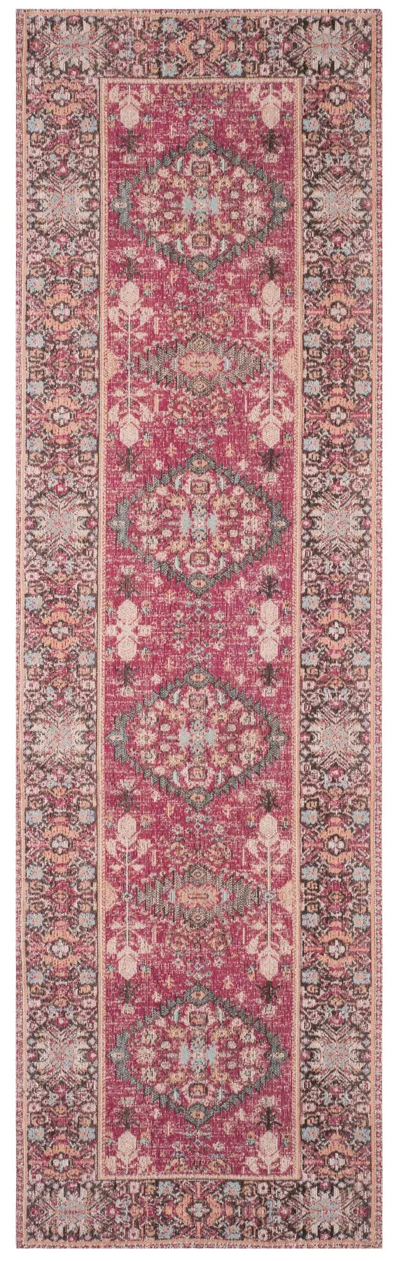 Safavieh Classic Vintage 2'-3" x 10'-0" Rug in Red / Multi