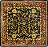 Safavieh Heritage 6'-0" x 6'-0" Rug in Black / Red