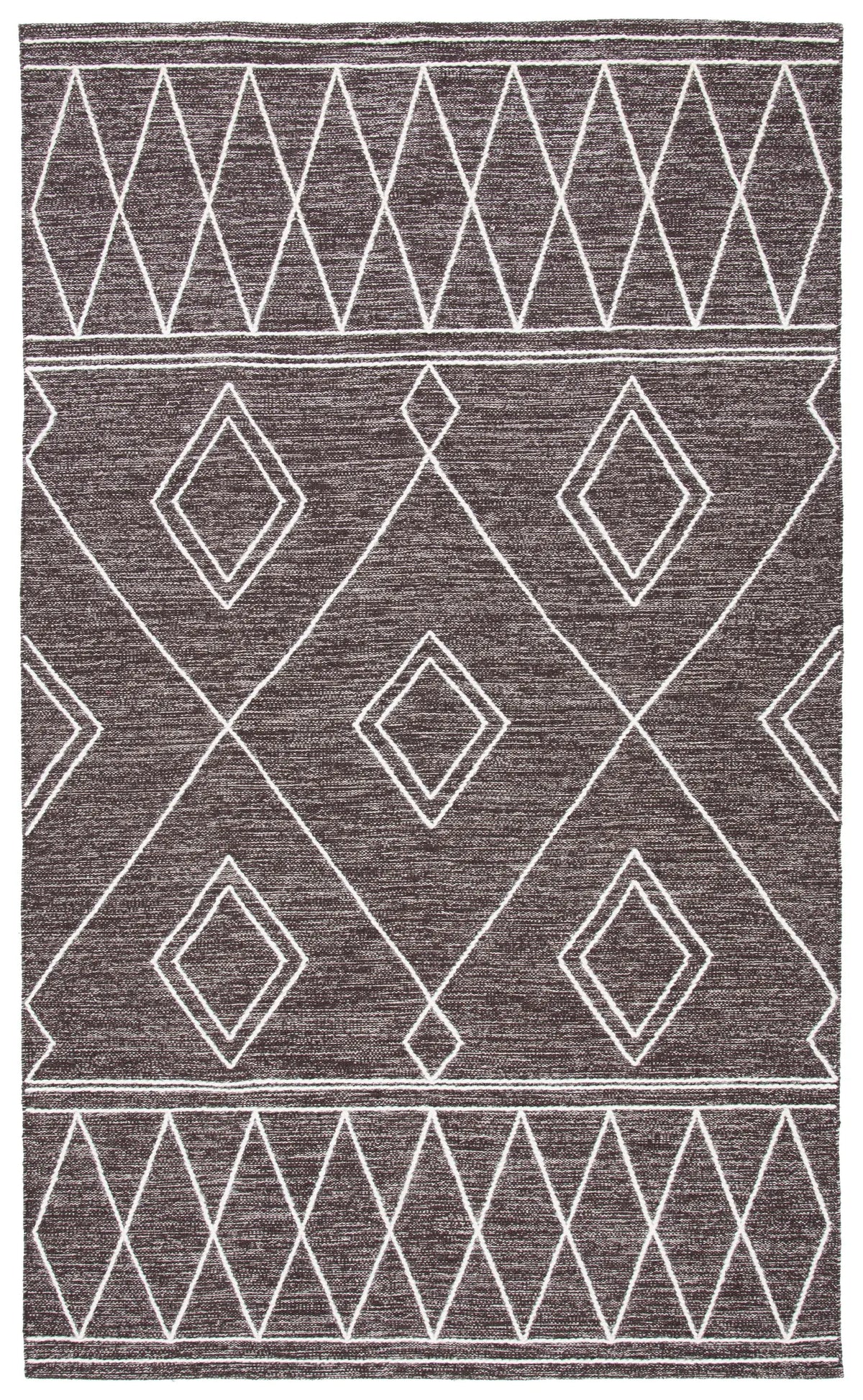 Safavieh Kilim 4'-0" x 6'-0" Rug in Brown / Ivory