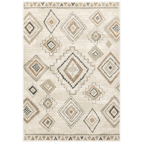 Oriental Weavers Sphinx Georgia 660B0 Ivory/ Orange Rugs - main flat