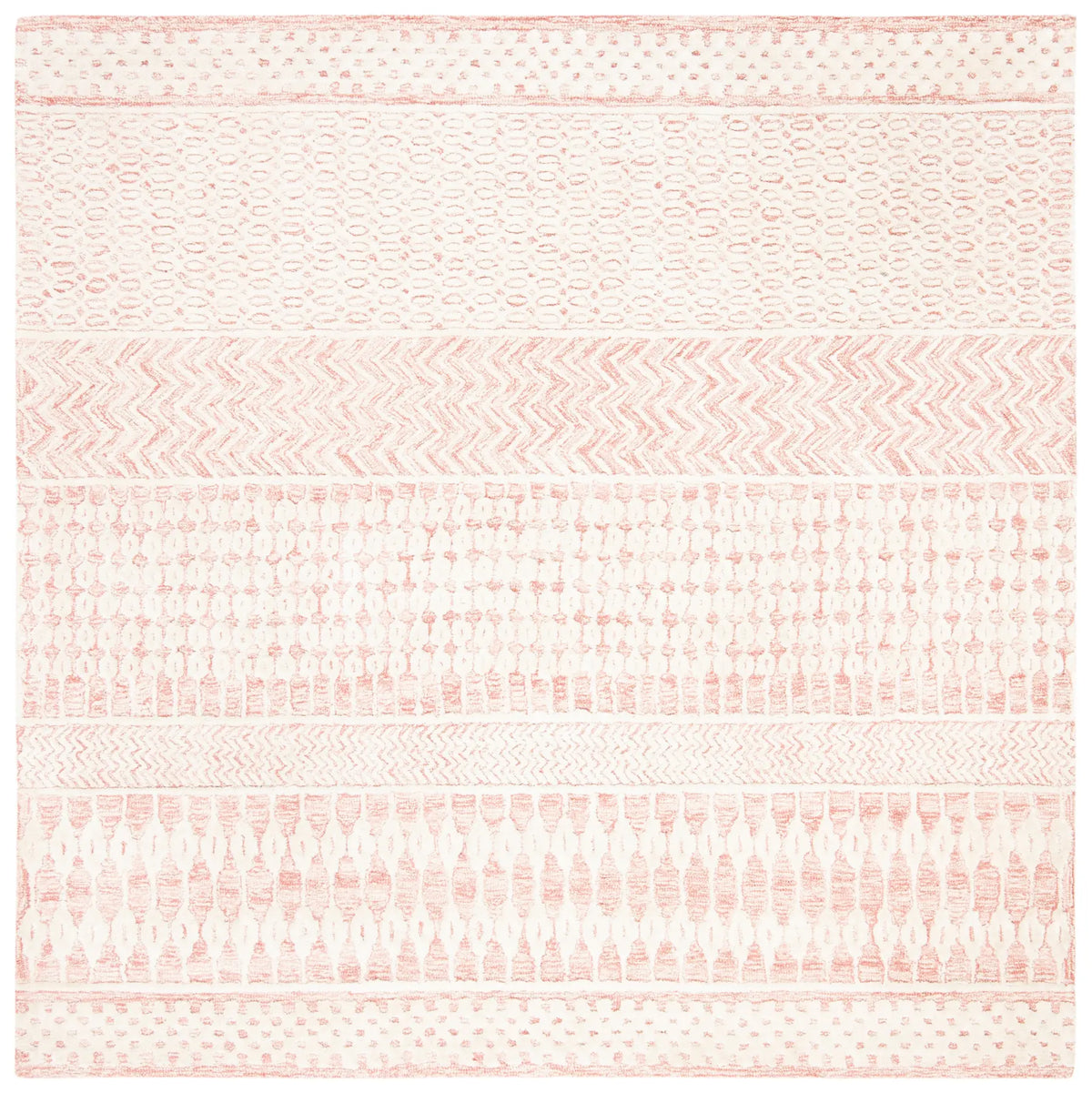 Safavieh Glamour 6'-0" x 6'-0" Rug in Light Pink / Ivory