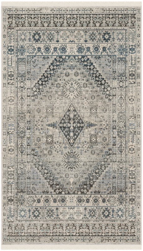 Safavieh Vintage Persian 3'-0" x 5'-0" Rug in Grey / Blue