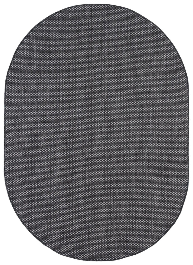 Safavieh Courtyard 5'-3" x 7'-6" Rug in Black / Beige