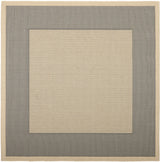 Safavieh Courtyard 6'-7" x 6'-7" Rug in Grey / Cream