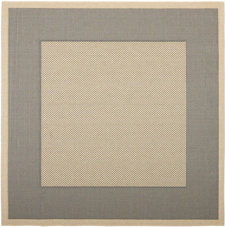 Safavieh Courtyard 6'-7" x 6'-7" Rug in Grey / Cream