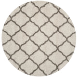 Safavieh Hudson Shag 5'-3" x 5'-3" Rug in Ivory / Grey