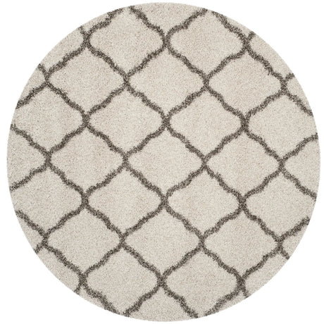 Safavieh Hudson Shag 5'-3" x 5'-3" Rug in Ivory / Grey