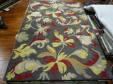 Safavieh Jardin 4'-0" x 6'-0" Rug in Dark Grey / Multi