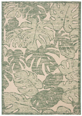 Safavieh Courtyard 4'-0" x 5'-7" Rug in Beige / Green