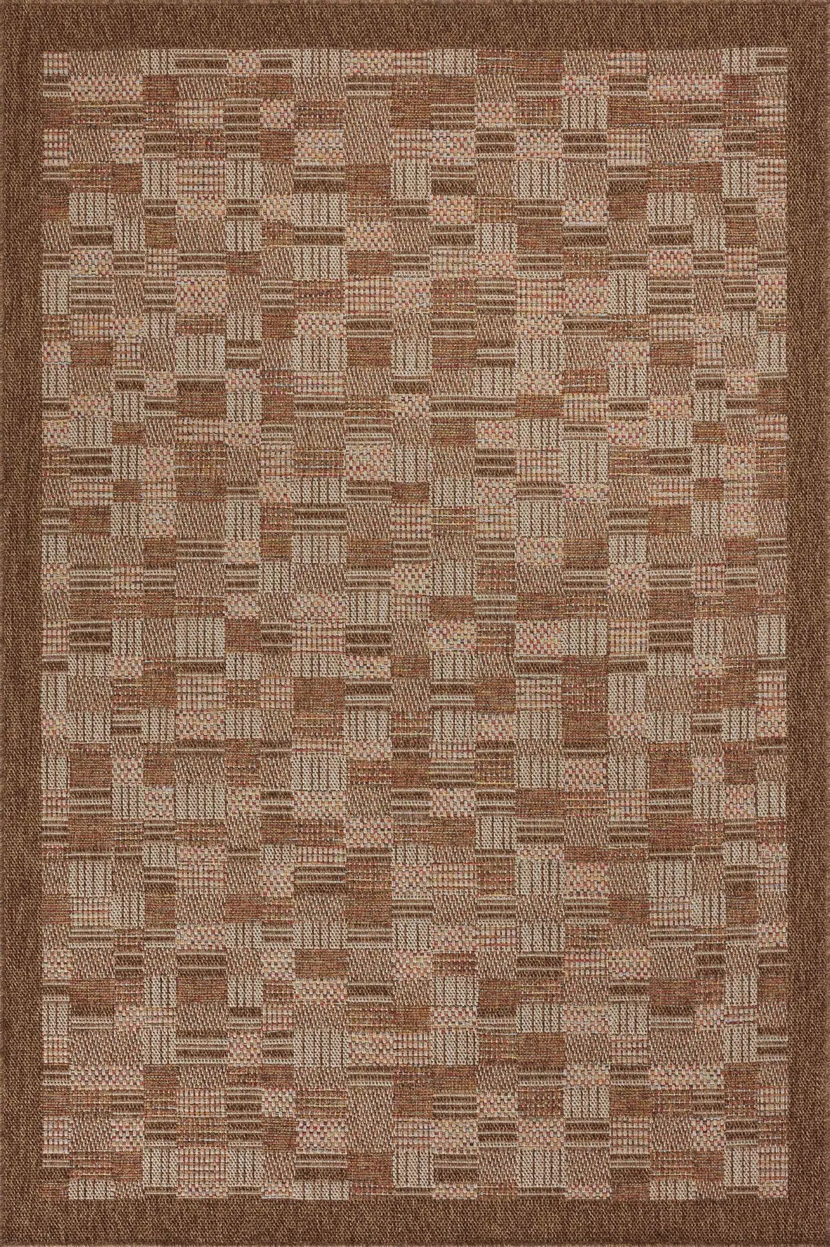 Loloi Merrick Mer-04 Chestnut/Fiesta Rug - main flat