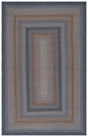 Safavieh Braided 4'-0" x 6'-0" Rug in Grey / Brown