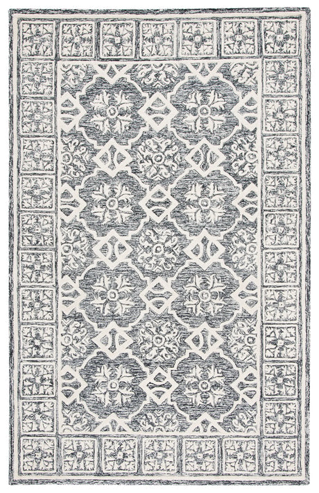 Safavieh Metro 4'-0" x 6'-0" Rug in Black / Ivory
