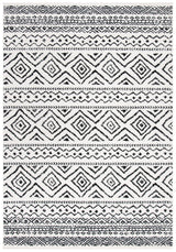 Safavieh Tulum 4'-0" x 6'-0" Rug in Ivory / Black