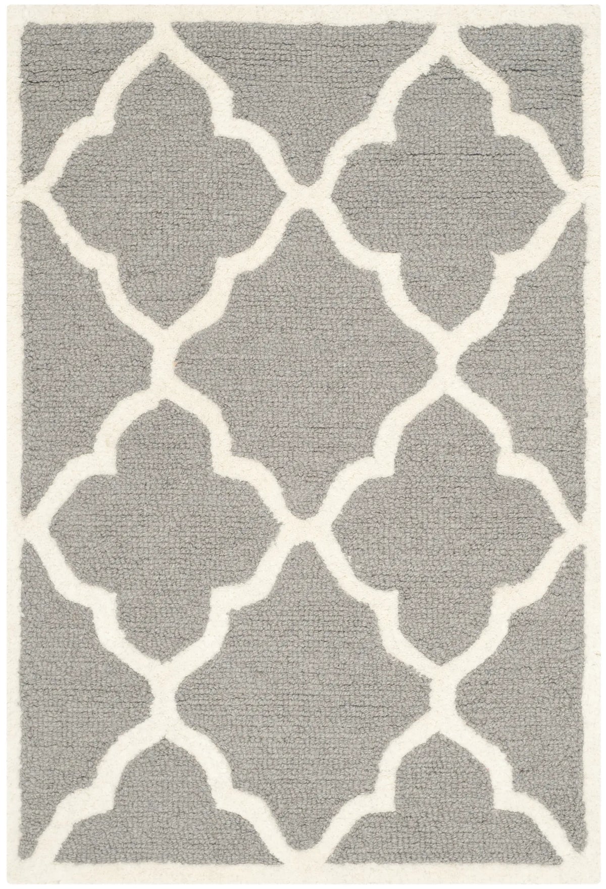 Safavieh Cambridge 2'-0" x 3'-0" Rug in Dark Grey / Ivory