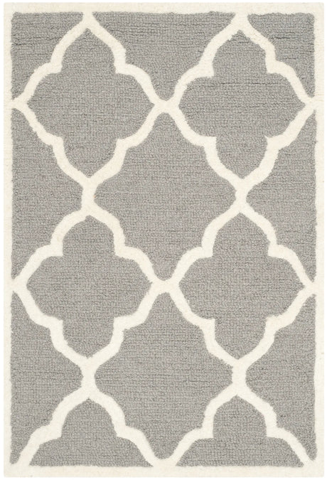 Safavieh Cambridge 2'-0" x 3'-0" Rug in Dark Grey / Ivory