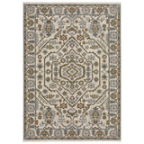 Oriental Weavers Sphinx HASTINGS HA02I Ivory Floral Rugs - main flat