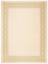 Safavieh Courtyard 6'-7" x 9'-6" Rug in Cream / Green