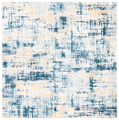 Safavieh Skyler 6'-7" x 6'-7" Rug in Navy / Gold