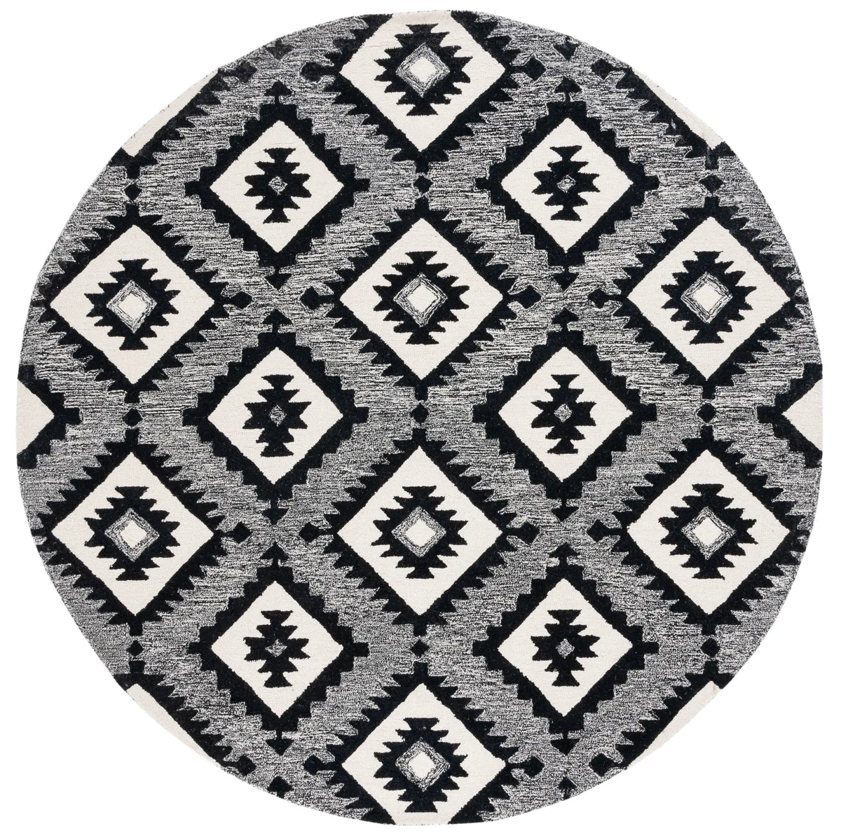 Safavieh Aspen 7'-0" x 7'-0" Rug in Charcoal / Black