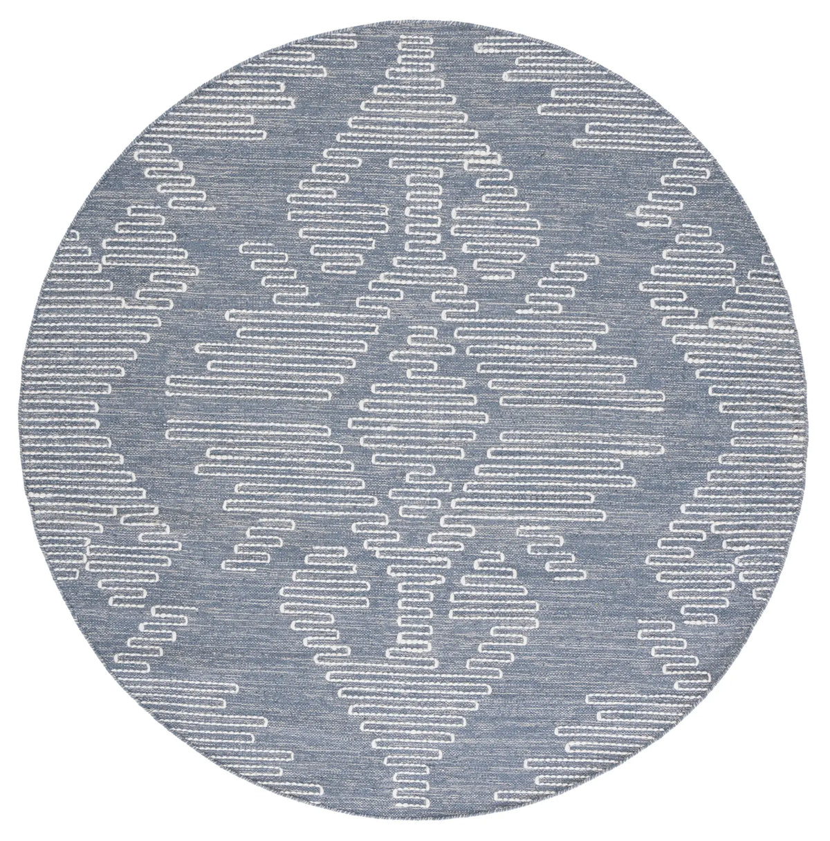Safavieh Kilim 6'-0" x 6'-0" Rug in Blue / Ivory