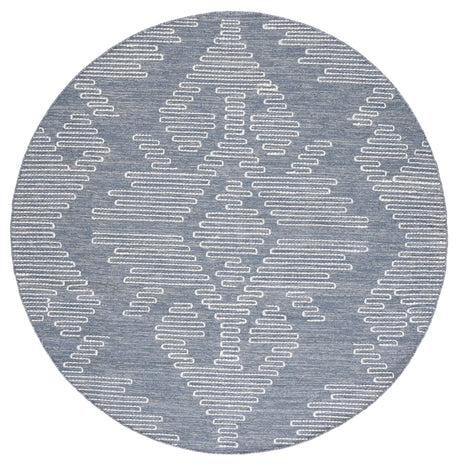 Safavieh Kilim 6'-0" x 6'-0" Rug in Blue / Ivory