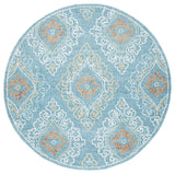Safavieh Blossom 6'-0" x 6'-0" Rug in Blue / Yellow