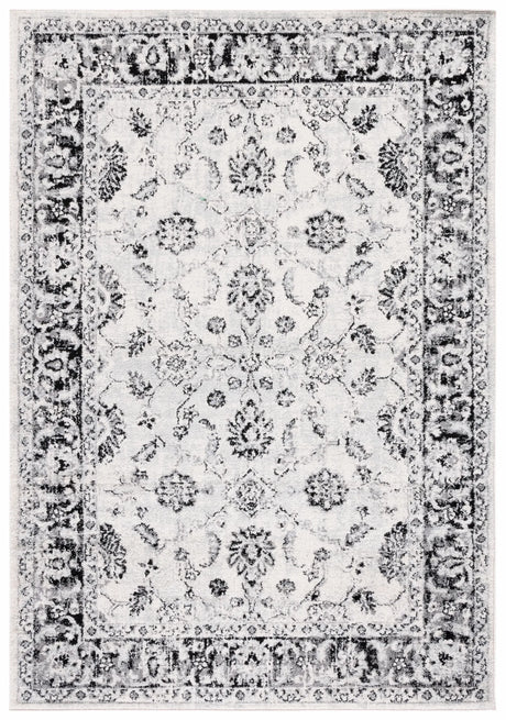 Safavieh Tulum 4'-0" x 6'-0" Rug in Ivory / Black